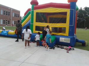 Lugoff Elementary bounce house