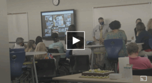 Screenshot of news clip