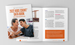 2022 Kids Count Data Book mockup spread