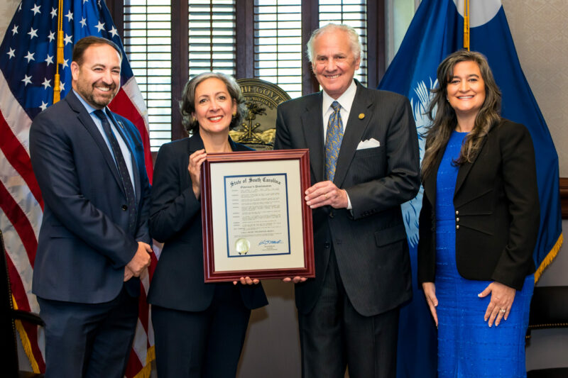 Michael Leach, Sue Williams, Gov. McMaster, Amanda Whittle