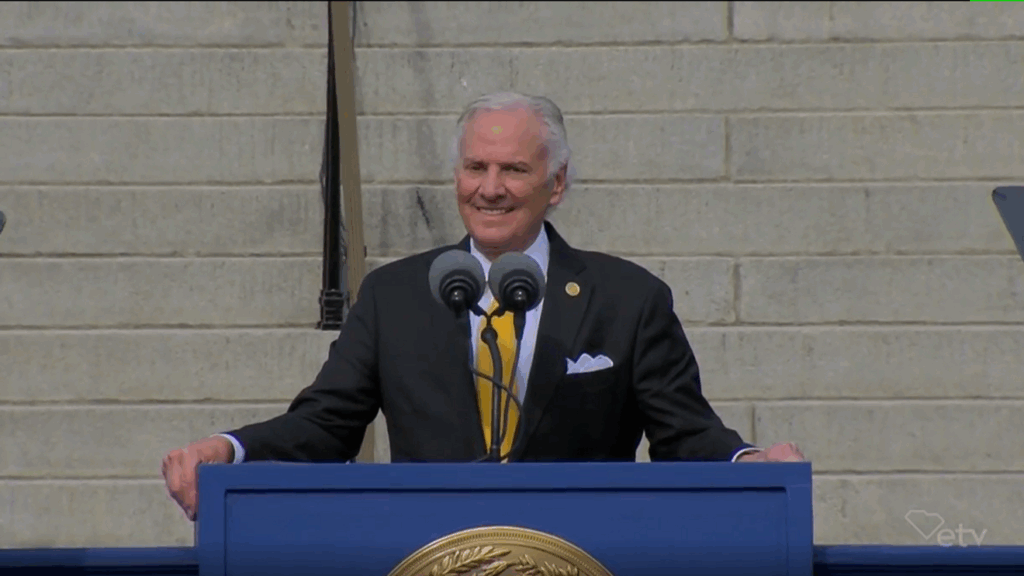 Gov. McMaster at podium