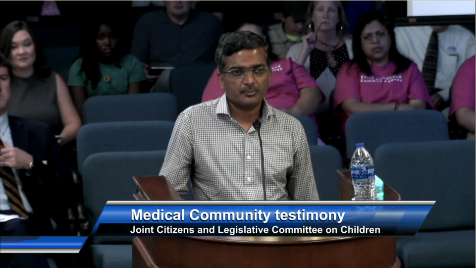 Dr. Ramkumar Jayagpolan testifies to SC Committee on Children 2023