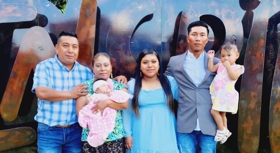 Andrea Morente and family.