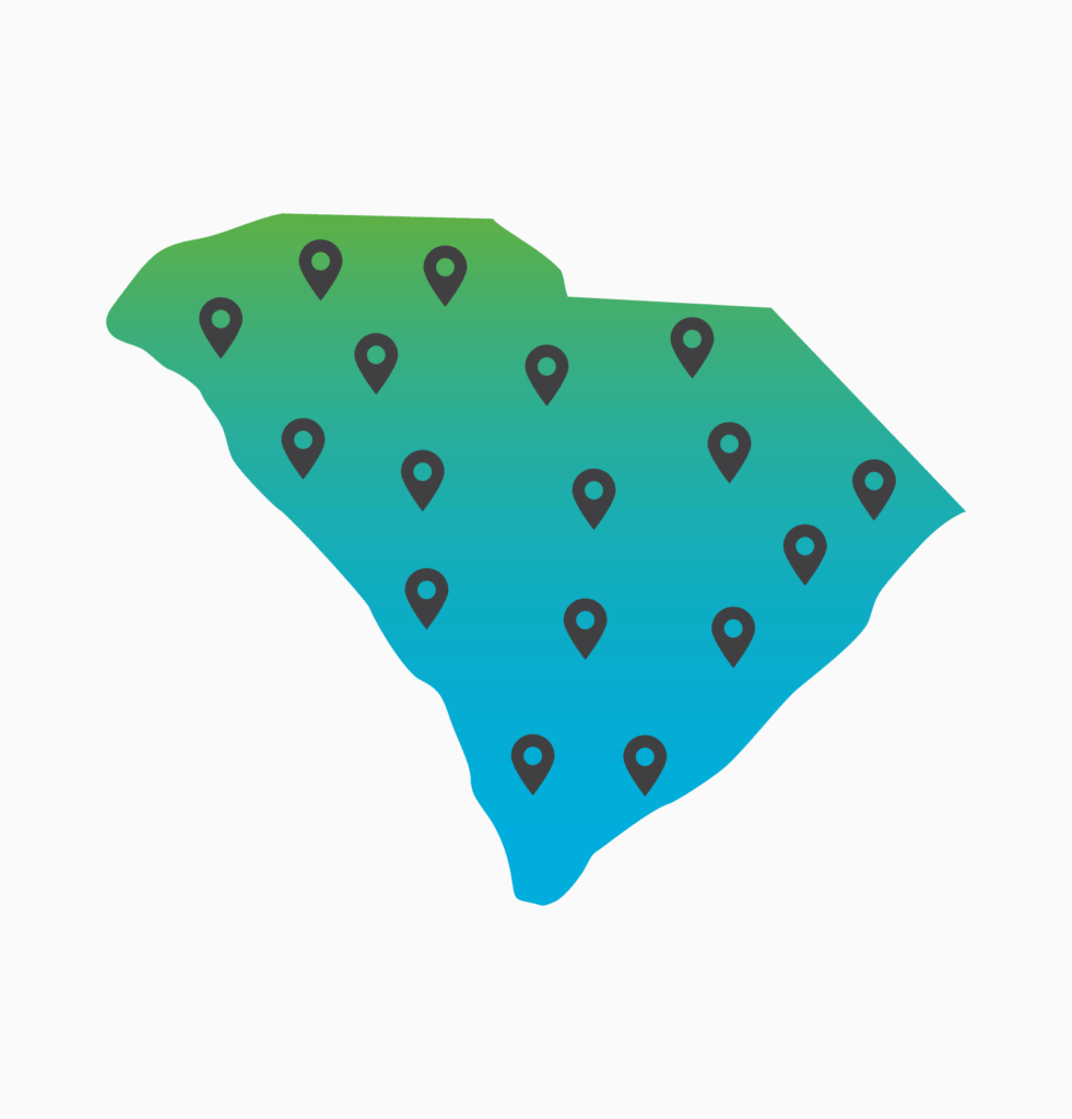 State shape with markers