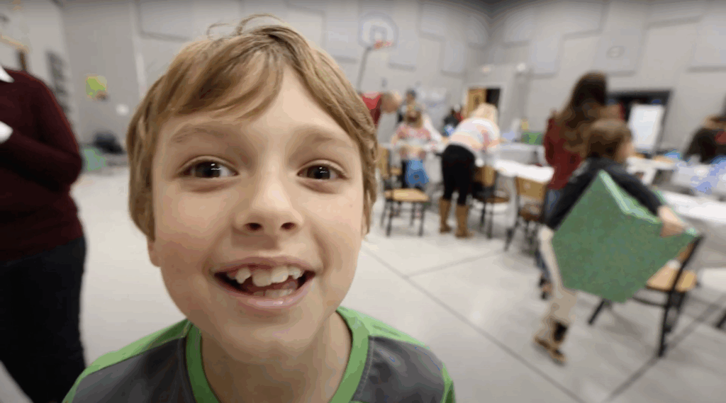 Young child at an SFP graduation