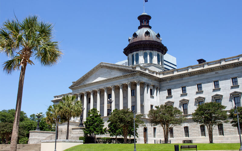 South Carolina Statehouse exterior.
