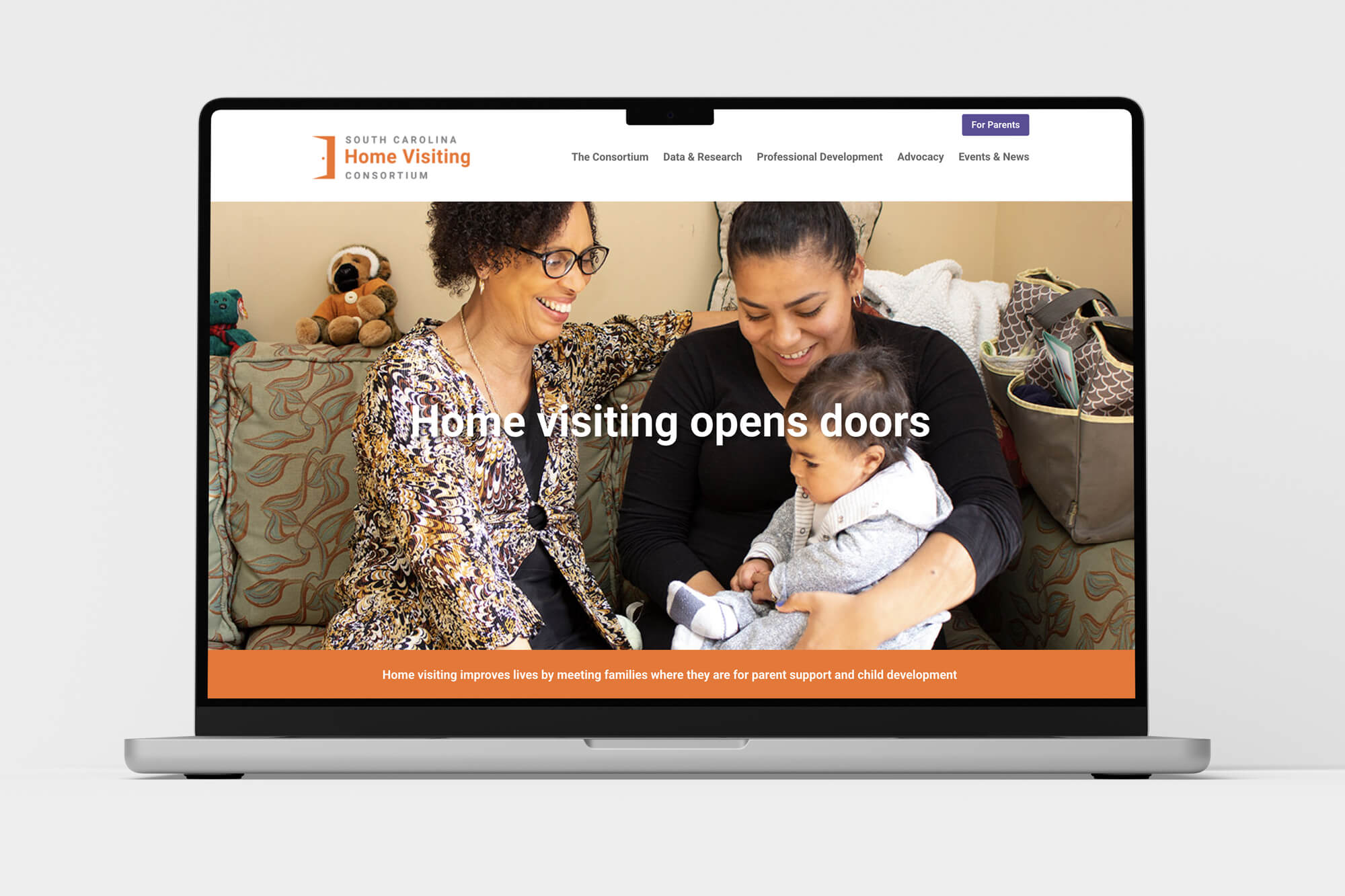 Home Visiting Consortium website mockup Home Visiting Consortium website mockup