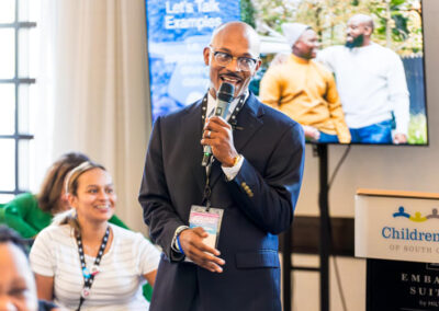 Presenter speaks during a session at the Building Hope for Children Conference 2024.