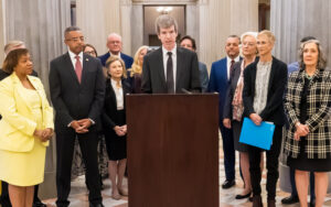 Research economist Dr. Joseph Von Nessen speaks at Children’s Trust of South Carolina's press conference on Nov. 19 at the S.C. State House.