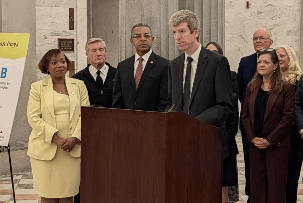 Dr. Van Nessen at Children's Trust's press conference