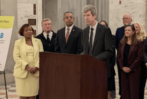 Dr. Van Nessen at Children's Trust's press conference