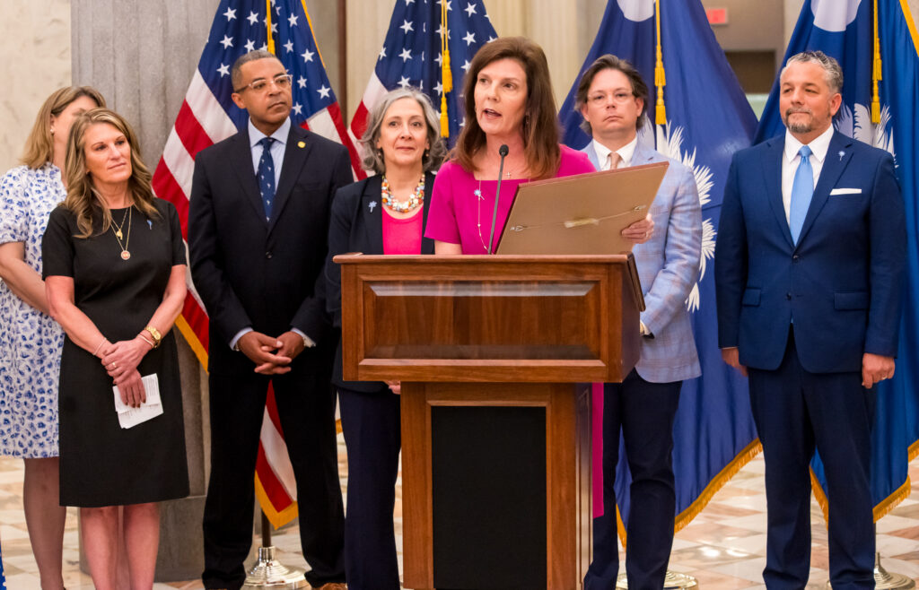 260402_ChildrensTrust_082 - Children's Trust of South Carolina Pamela Evette reading the Governor's Proclamation