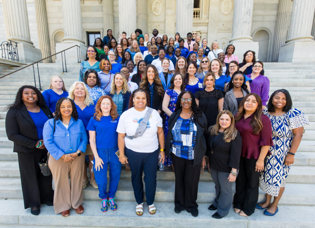 Home visitors at the Statehouse for Home Visiting Advocacy Day 2026