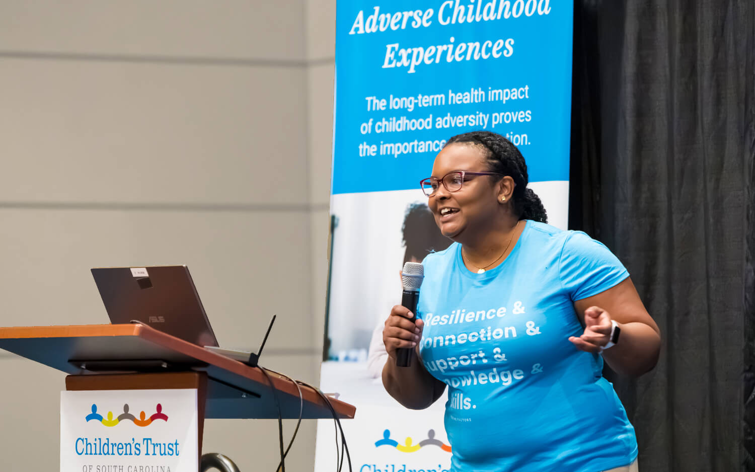 Tasha Jenkins speaks at the 2026 Building Hope for Children Conference.