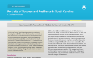 ACE research brief: Portraits of Success and Resilience