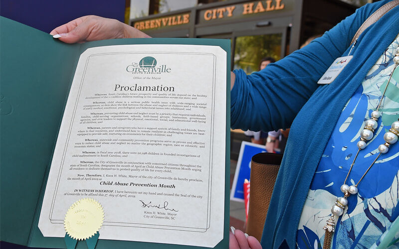 Child Abuse Prevention Month Greenville Proclamation