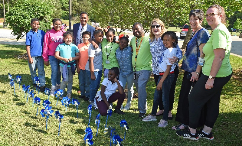 Grove Elementary after-school students