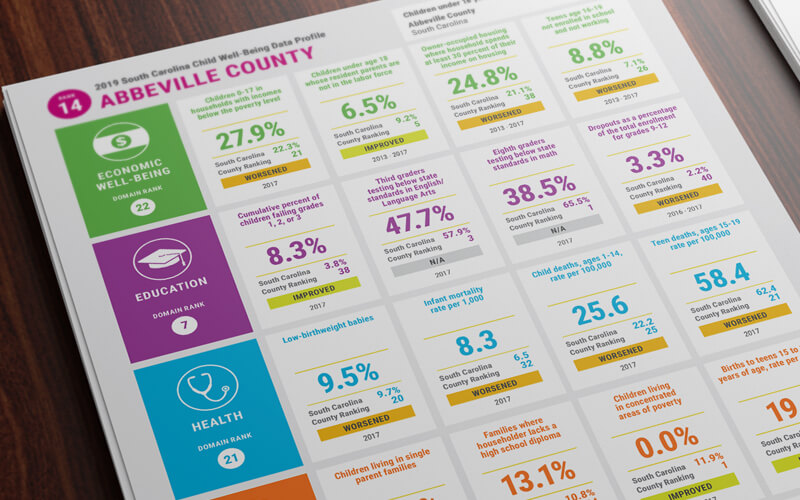 South Carolina county child well-being data profile