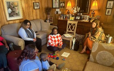 Lieutenant Governor of South Carolina Pamela Evette participates in home visit with Lexington County mom