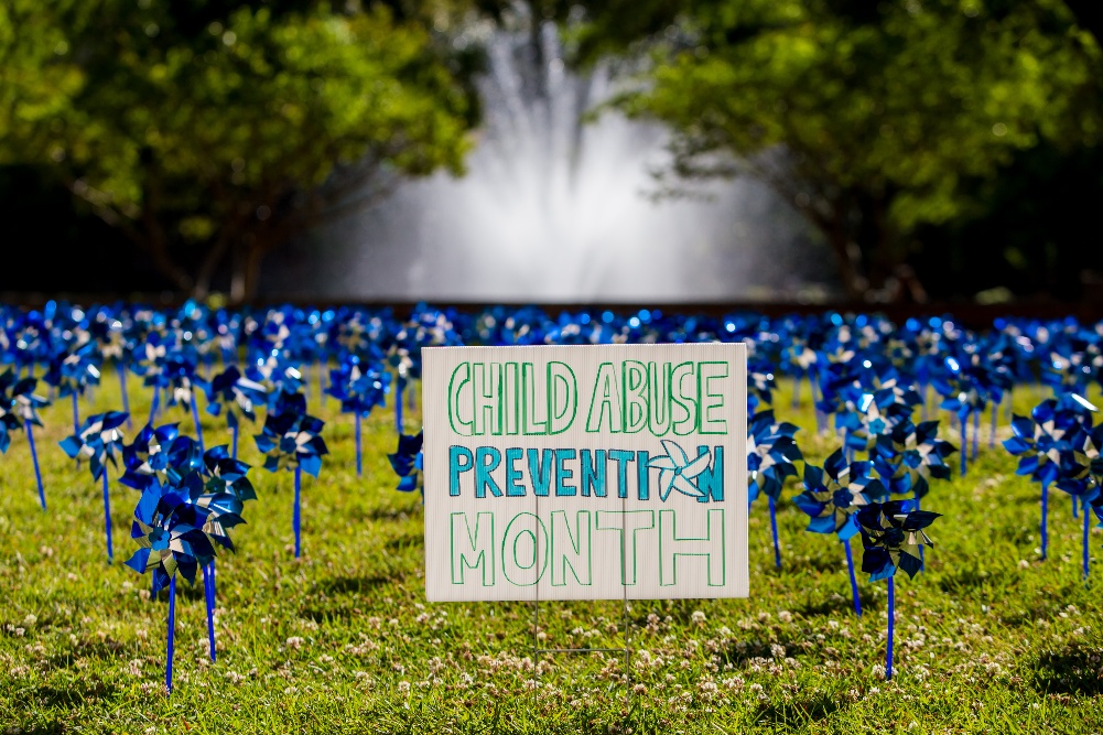 Pinwheels on USC campus