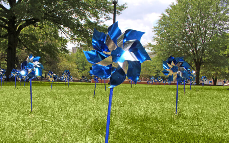 Pinwheels at USC centered low angle