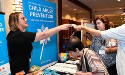 Providing resources at Building Hope for Children Conference