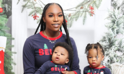 Tamia Anthony and her two children.