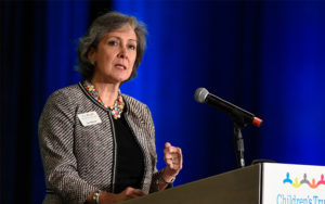 Sue Williams speaks at the 2019 Building Hope for Children Conference