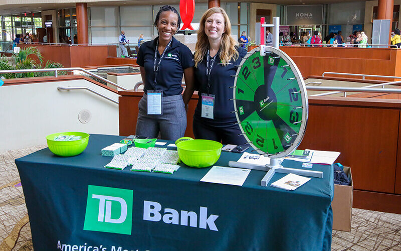 TD Bank exhibitor table